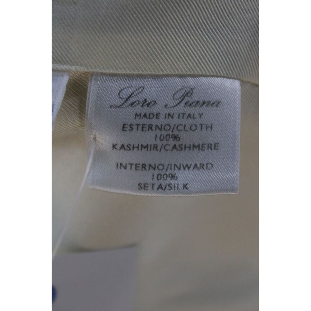 Loro Piana Women Beige Cashmere Silk Collared Zip Blazer Long Sleeve Size 44 - Picture 6 of 7